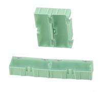 Zilimontt 10 scatole portaoggetti in plastica per componenti elettronici, 75 x 31,5 x 21,5 mm, con scomparti per chip SMD SMT, IC, condensatori, resistenze, viti