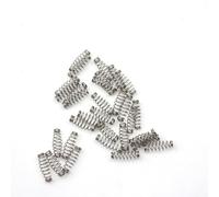 Zilimontt 100 molle per amo da pesca in acciaio inox, design a molla durevole per un fissaggio sicuro dell'esca e una riduzione della fuga dei pesci, adatto per (M)