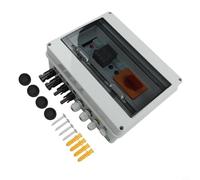 Zilimontt 1000 V 2 in 1 Out Solare PV Combiner Box IP65 Impermeabile Fotovoltaico Array Giunzione con 2 String Input e DC Fusibile Protezione per Tetti Residenziali Solari