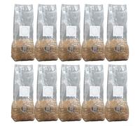 Zilimontt 10Pcs 18 × 35cm PP fungo micelio coltiva borsa, sacchetti di funghi con sfiati, funghi coltiva borse, trasparente traspirante fungo substrato borsa, resistenza alla temperatura