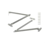 Zilimontt 2 cerniere di supporto pieghevoli in acciaio inox con viti, hardware regolabile a lunga durata per armadio da cucina, libreria o verso il basso