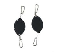 Zilimontt 2 pulegge retrattili per piante da appendere, gancio regolabile in acciaio per interni ed esterni, cestino da giardino, mangiatoia per uccelli, campanelli a vento per fiori, supporto per