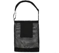 Zilimontt 2pas - Borsa a rete per raccogliere frutta, grande capacità, per caccia alla frutta, foraggiamento, raccolta, sacchetto pieghevole (nero)
