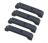 Zilimontt 4 cuscinetti di montaggio in gomma per radiatore 1968-1981 a 4 core, cuscinetti di supporto in gomma nera, set di cuscinetti di montaggio di ricambio