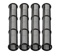 Zilimontt 4 filtri di ricambio Airless per spruzzatore di vernice, collettore di ricambio, rete in acciaio inossidabile 30/60/100, lunghezza 180 mm, compatibile con modelli 244071 244067 244068