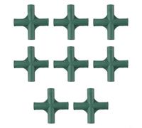 Zilimontt 8 connettori per telaio serra resistente, per tubi in PVC e metallo da 19 mm, staffa per struttura da giardino in plastica per supporto per piante e supporti per fiori (2#)