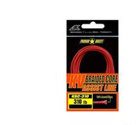 Zilimontt 8 fili in PE Hollow Core Fishing Assist Line 45,4-140,6 kg fibra aramidica ad alta resistenza ad alta resistenza al taglio bassa visibilità rosso per assistere gancio sartiame (140,6 kg)