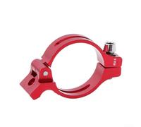 Zilimontt Adattatore a morsetto per deragliatore anteriore per bicicletta, convertitore in lega di alluminio per tubo sella da 31,8 mm e 34,9 mm, compatibile con bici da strada e per MTB, banda larga