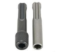 Zilimontt Adattatore magnetico per cacciavite SDS con gambo esagonale da 1/4 di pollice per utensili elettrici con funzione di sgancio rapido compatibile con testa a lotto, set da 2 pezzi