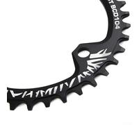 Zilimontt Adattatore per corona elettrico per bici 104BCD 40/42T Pignone in lega di alluminio per motore 01/02, durevole E-for per bici per componenti per bicicletta per una potenza fluida (nero 38T)