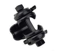 Zilimontt Adattatore per reggisella per bicicletta, in acciaio al carbonio, clip fissa con design concavo-convesso e a dente di sega per tubo sella da 24 mm, compatibilità con sella a doppia rotaia,