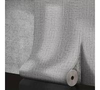 Zilimontt Adesivo da parete in schiuma 3D impermeabile, decorazione per la casa per cucina, bagno, soggiorno, 50 cm x 10 m, tinta unita (grigio)