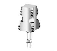 Zilimontt Aprifili per tubi in PVC a 4 e 6 punti con design a doppia estremità per trapani elettrici a mano, compatibile con tubi dell'acqua in plastica diametro esterno 20 mm e 25 mm