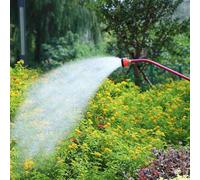 Zilimontt Bacchetta professionale da giardino in acciaio inossidabile con ugello spray a 1000 fori, asta di prolunga da 62 cm e angolo di piegatura di 38° per irrigazione delle piante, compatibile con