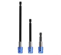 Zilimontt Barra di estensione magnetica per cacciavite a sgancio rapido, con codolo esagonale da 10,2 cm, per utensili elettrici di lunghezza 60 mm, 100 mm e 150 mm (3 pezzi)