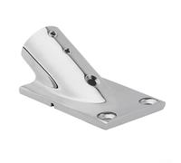 Zilimontt Base per corrimano marino in acciaio inossidabile 316 con perno rettangolare, angolo di 30/45/60/90 gradi per ponte barca e hardware della cabina, compatibile con (30°)