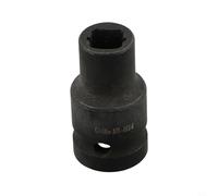 Zilimontt Bussola per rubinetto quadrata da 1/2 pollice per chiave filettata M6 per M24 in acciaio al cromo vanadio con rivestimento in fosfato nero, compatibile con cricchetto ed elettrico (per M14)