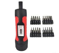 Zilimontt Cacciavite 1065 con coppia preimpostata antiscivolo, attacco da 1/4", manico regolabile, con un clic udibile e chiave manuale magnetica, per casa, giardino, lavoro (1 set)