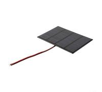 Zilimontt Caricatore per pannello solare policristallino da 3 W, 12 V, alimentatore solare portatile con alta efficienza di conversione e prestazioni in condizioni di scarsa illuminazione, compatto