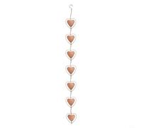 Zilimontt Catena decorativa per la pioggia, in rame, con fontana d'acqua, ricambio per giardino, con scacciaspiriti per esterni, patio, padiglione, tetto, grondaia, sistema di drenaggio (amore)