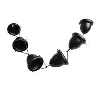 Zilimontt Catena di drenaggio per esterni a forma di ghianda per la decorazione del giardino di casa, materiale in lega di alluminio con 5 tazze collegate, elegante design a vento per cortile e