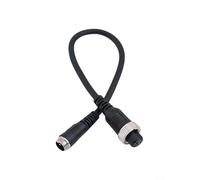 Zilimontt Cavo elettrico di alimentazione della batteria con anima in rame puro per bobine Daiwa 800MJ e 800MJ, isolamento in PVC a 2 nuclei, nero argento, lunghezza 45 cm/100 cm/200 cm (0,45 m)