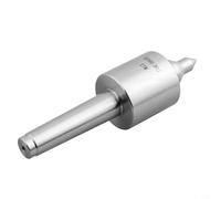 Zilimontt Centro di contropunta rotante live MT2 MT3 MT4 per alta precisione per tornitura di tornio CNC, design a triplo cuscinetto in acciaio legato, punto 60°, alta velocità fino a 5000 (MT2)