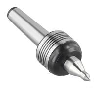 Zilimontt Centro di contropunta rotante live MT2 MT3 MT4 per alta precisione per tornitura di tornio CNC, design a triplo cuscinetto in acciaio legato, punto 60°, alta velocità fino a 5000 (MT4)