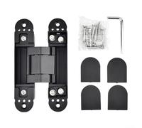 Zilimontt Cerniera invisibile nascosta, con regolazione 3D, per porte in legno e pieghevoli, con robusta lega di zinco e apertura liscia