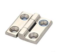 Zilimontt Cerniera per armadio elettrico in acciaio inossidabile 304, 40 x 40/50 x 50/60 x 60 mm, per mobili in legno, metallo, armadi e cassetti in PVC, con serratura rinforzata ispessita (40 x 40)