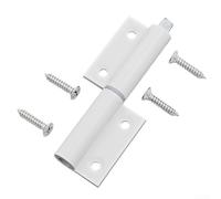 Zilimontt Cerniera piccola in plastica per porte o finestre, 71 x 35 mm, design staccabile con viti, struttura in plastica resistente, accessori decorativi ideali per (D)