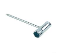 Zilimontt Chiave a bussola da 13 mm e 20 mm, in acciaio inox, per motosega a benzina e decespugliatore, testa per cacciavite a taglio, acciaio zincato 45#, 160 mm (17,5 mm e 19,5 mm)