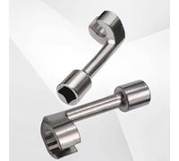 Zilimontt Chiave a bussola per tubo carburante diesel automobilistico 1/2 Drive, chiave a dado svasato per freni e tubi del carburante, riparazione di tubi e linee, compatibile con 12 14 16 17 18 (19