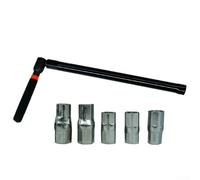 Zilimontt Chiave per lavabo con artiglio girevole e attacco esagonale da 13 mm per applicazioni con mano destra e sinistra, struttura in acciaio legato con 6 dimensioni a bussola (8/9/10/11/12 mm