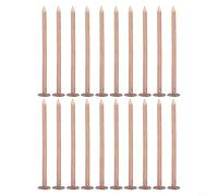 Zilimontt Chiodi in rame da 65 mm e 75 mm per la rimozione di ceppi d'albero, punte killer compatibili con punte da trapano, confezione da 20-50 pezzi, hardware da giardino non disturbanti per Tr(A