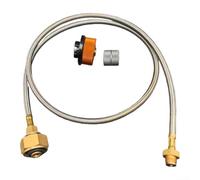 Zilimontt Cilindro per fornello da campeggio Adattatore per propano Set per uso esterno, tra cui tubo di collegamento e connettori sicuri per stabilità del carburante