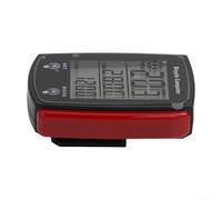 Zilimontt Computer da bicicletta cablato con display LCD e tachimetro contachilometri impermeabile, funzione retroilluminazione, struttura ABS, facile installazione, adatto per la maggior parte (rosso