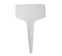 Zilimontt Confezione da 100 etichette in plastica bianca per piante da giardino, 6 x 10 cm, resistenti alle intemperie, con finitura opaca, per classificazione, ordinamento e identificazione delle