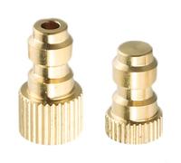 Zilimontt Confezione da 2 tappi antipolvere maschio in ottone da 8 mm per adattatori pneumatici per tubi dell'aria, polvere e detriti, mantiene pulito l'O-Ring, compatibili con Airsoft