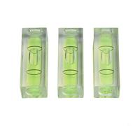 Zilimontt Confezione da 3 mini livelle quadrate a bolla, 15 x 15 x 40 mm, in acrilico ABS, livellatore orizzontale per cornici, cornici per punto croce, murales artistici e lavorazione del legno