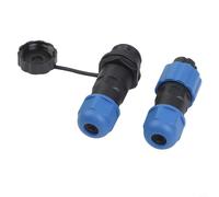 Zilimontt Connettore aeronautico impermeabile IP68 SD13 maschio e femmina, tipo a saldare a 2-7 pin per collegamento di alimentazione di lunga durata, alloggiamento in nylon PA66, rame placcato oro (6