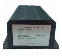 Zilimontt Controller motore CC 36-48V 500A per Curtis 1205M-5603, compatibile con acceleratore 0-5KΩ, sostituisce per controller di velocità del carrello EZGO, alloggiamento in metallo per sospiro