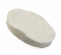 Zilimontt Coperta antincendio di sicurezza per caminetto in fibre di calcio e magnesio silicato, per bruciatori a bioetanolo, rotonda, D = 8,6 x 1,2 cm, bianca, resistente a 1206 °C (1 pezzo)