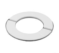 Zilimontt Copertura decorativa per tubi da parete in acciaio inossidabile per tubi dello scaldabagno e del gas, design diviso, facile installazione, piastra flangiata cromata, per doccia, (80 mm)