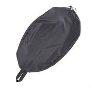 Zilimontt Copertura impermeabile in nylon per cabina di guida, con cinghie elastiche regolabili e cuciture rinforzate, per canoa o barca, resistente agli strappi e (96 x 64 cm, nero)