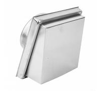 Zilimontt Copertura per presa d'aria da parete in acciaio inossidabile 304 con valvola dell'aria regolabile, griglia di scarico per bagno, cucina, ufficio, 125 mm o 150 mm (125 mm)