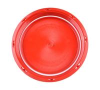 Zilimontt Copertura per serbatoio IBC per contenitore intermedio da 1000 litri - Coperchio in polipropilene rosso con guarnizione, adatto per plastica per IBC, fusti di stoccaggio sfusi e liquidi (C)