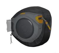 Zilimontt Copertura retrattile per avvolgitubo da parete da giardino, 55 x 55 x 30 cm, resistente, tessuto Oxford 420D, protezione impermeabile, per riporre attrezzature da giardino all'aperto, nero