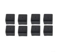 Zilimontt Coperture terminali per binari per pannelli solari per binari di montaggio PV 40 x 40 mm, estremità in plastica per ridurre il rumore del vento e proteggere da sporco e acqua, nero