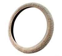 Zilimontt Coprivolante antiscivolo in peluche, 38 cm, adatto per auto e camion, con presa migliorata e comfort per tutte le stagioni (beige)